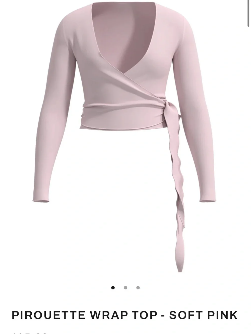 Liaison the Label Soft Pink Pirouette Wrap Top